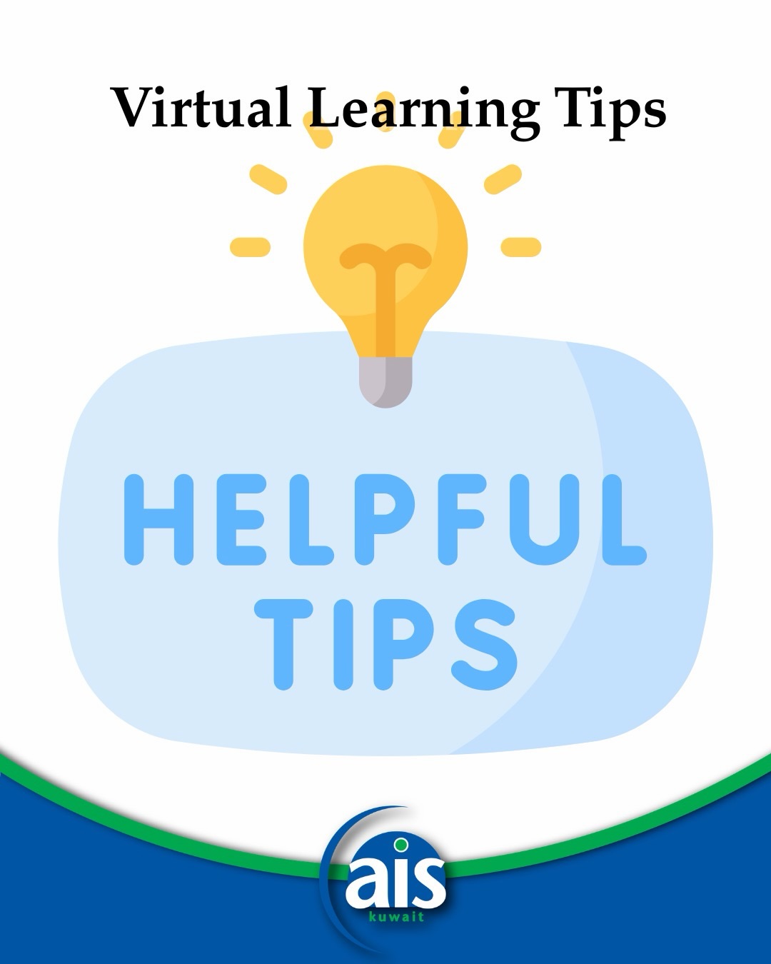 Here are some helpful tips to keep students focused, organized, and thriving while learning online during uncertain times 💻✨

#aisq8 #virtuallearning #synchronouslearning #staysafe