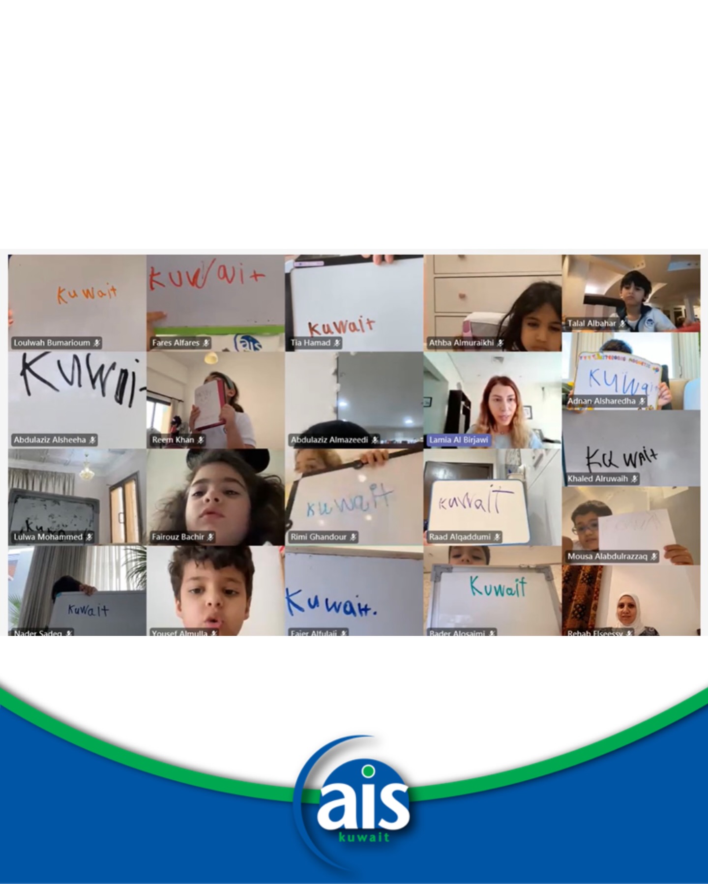 Ms. Lamia’s class was exploring the digraph “ai” and all the student came up with the word “Kuwait” 👏🤩🇰🇼

#aisq8ec #aisq8inspires #ilovekuwait