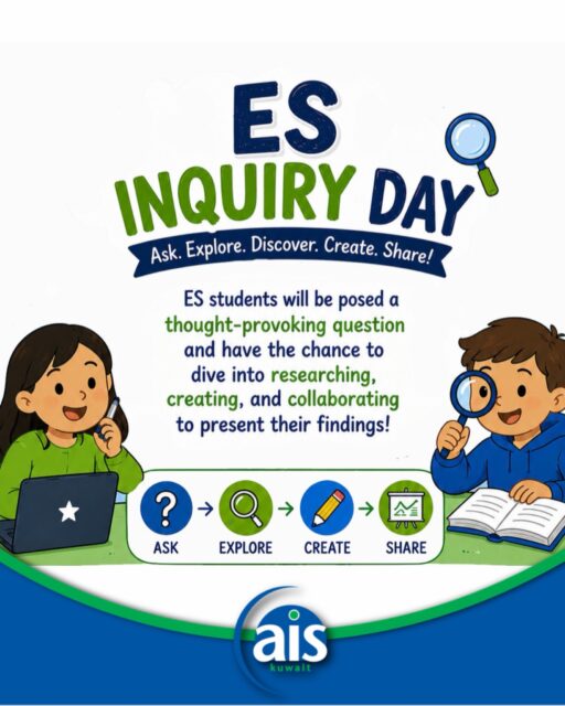 Inquiry Day for ES students on May 21 💚💙

#aisq8 #iblearnerprofile #aisq8inspires